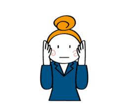 Woman's mind Business life sticker #2373830