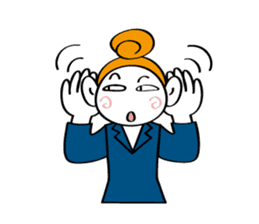 Woman's mind Business life sticker #2373831