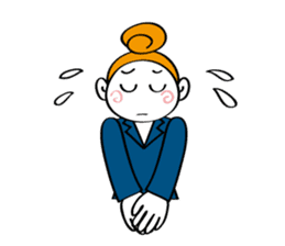 Woman's mind Business life sticker #2373832