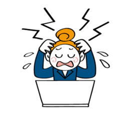 Woman's mind Business life sticker #2373833