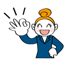 Woman's mind Business life sticker #2373834