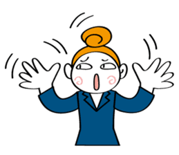 Woman's mind Business life sticker #2373835