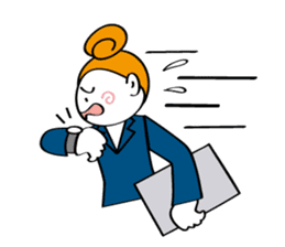 Woman's mind Business life sticker #2373836