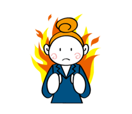 Woman's mind Business life sticker #2373844