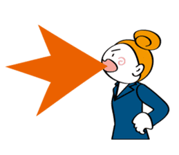 Woman's mind Business life sticker #2373847