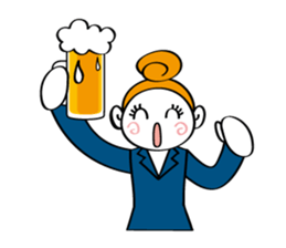 Woman's mind  Business life sticker #2373848