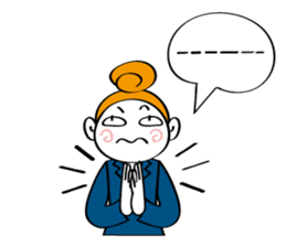 Woman's mind Business life sticker #2373849