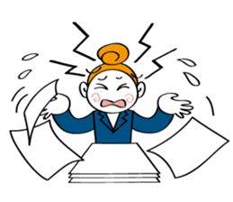 Woman's mind Business life sticker #2373854