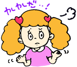 twin tail girl sticker #2374051