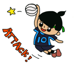 Volleyboll girl Nacchan sticker #2374239