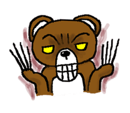 bear in forest sticker #2374776