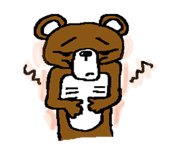 bear in forest sticker #2374777