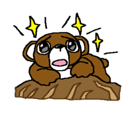 bear in forest sticker #2374778