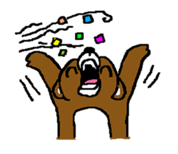 bear in forest sticker #2374780