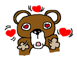 bear in forest sticker #2374781