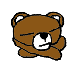 bear in forest sticker #2374783