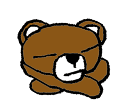 bear in forest sticker #2374783