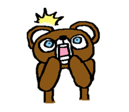 bear in forest sticker #2374784