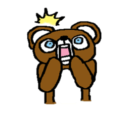 bear in forest sticker #2374784