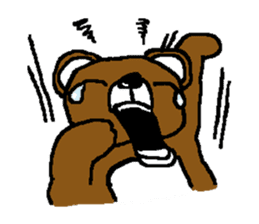 bear in forest sticker #2374785