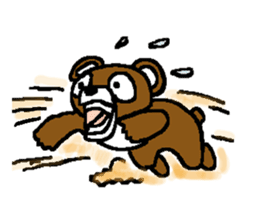 bear in forest sticker #2374789