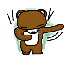 bear in forest sticker #2374792