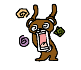 bear in forest sticker #2374793