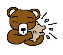 bear in forest sticker #2374795