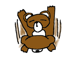 bear in forest sticker #2374797