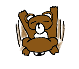 bear in forest sticker #2374797