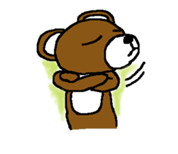 bear in forest sticker #2374798