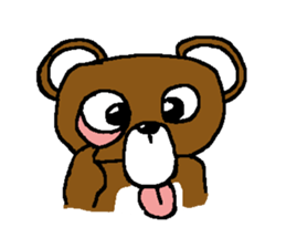 bear in forest sticker #2374800