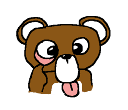 bear in forest sticker #2374800