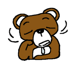 bear in forest sticker #2374802