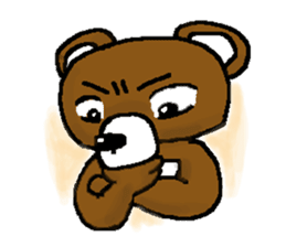 bear in forest sticker #2374806