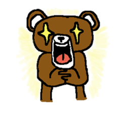 bear in forest sticker #2374810