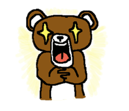 bear in forest sticker #2374810