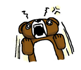 bear in forest sticker #2374811