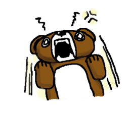 bear in forest sticker #2374811