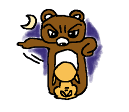 bear in forest sticker #2374815