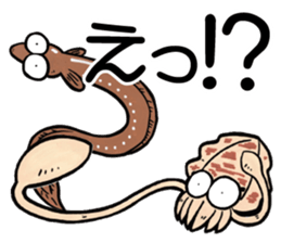 oval squid (aori ika) sticker sticker #2374980