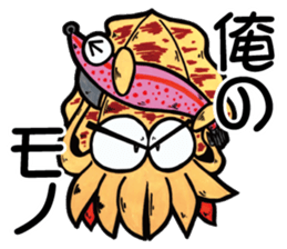 oval squid (aori ika) sticker sticker #2374981