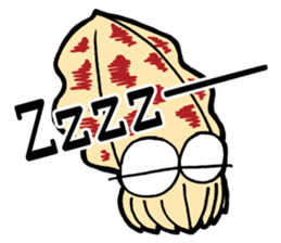 oval squid (aori ika) sticker sticker #2375008