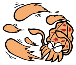 oval squid (aori ika) sticker sticker #2375014