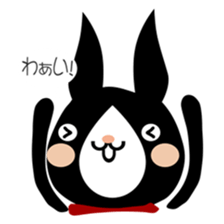 A black rabbit sticker #2375138