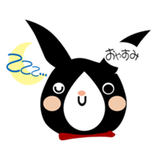 A black rabbit sticker #2375140