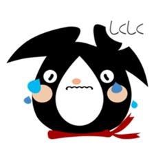 A black rabbit sticker #2375143