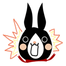 A black rabbit sticker #2375144