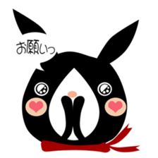 A black rabbit sticker #2375146