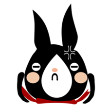 A black rabbit sticker #2375148